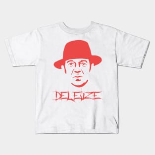 Deleuze Metal Font - French Philosophy Rhizome Author Kids T-Shirt